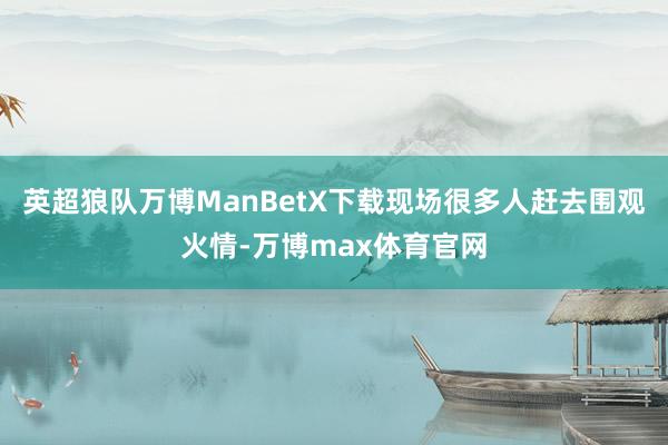 英超狼队万博ManBetX下载现场很多人赶去围观火情-万博max体育官网